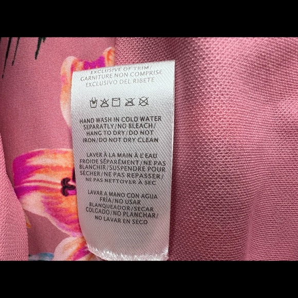 SKYE WOMENS BELLA SZ S FLORAL PALM LEAF PRINT BANDED WAIST BIKINI SWIM BOTTOMS - Picture 6 of 6